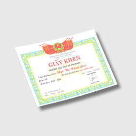 Danh mục Giấy khen, chứng chỉ - Xem chi tiết